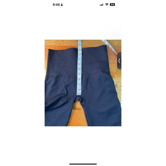 SPANX Leggings Black Womens Size M Compression Shaping High Rise - Picture 6 of 7